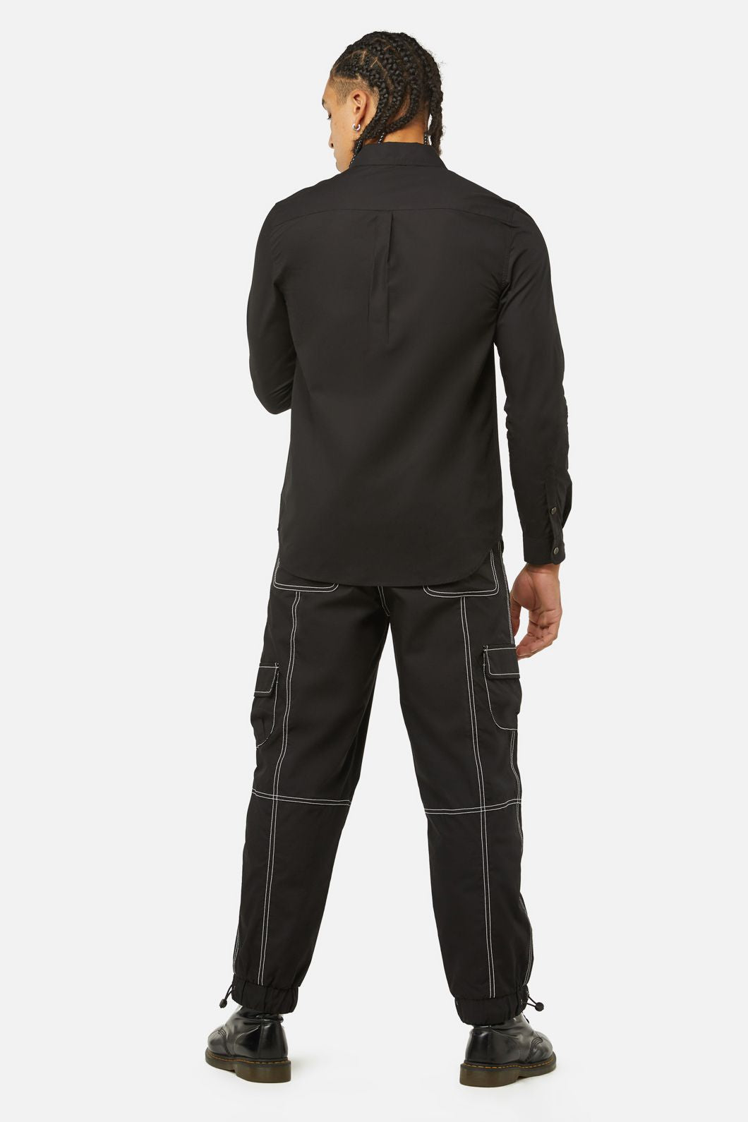 Dangerfield - Field Work Utility Long Sleeve Shirt - black