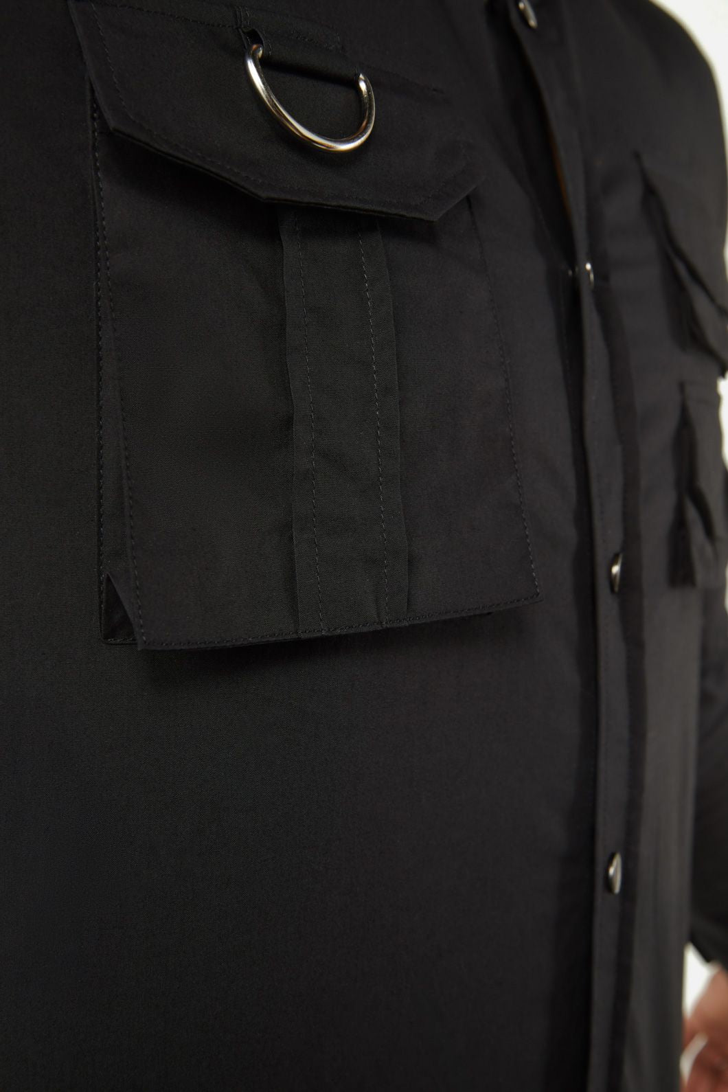 Dangerfield - Field Work Utility Long Sleeve Shirt - black