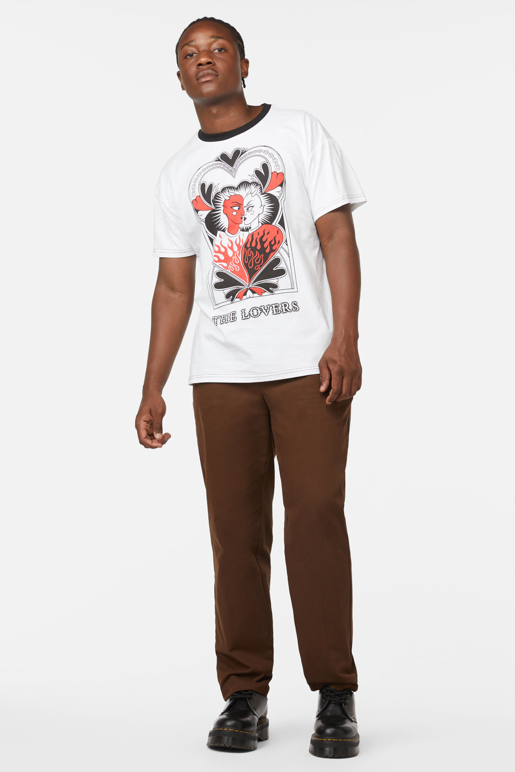 Dangerfield - The Lovers Print Tee - white