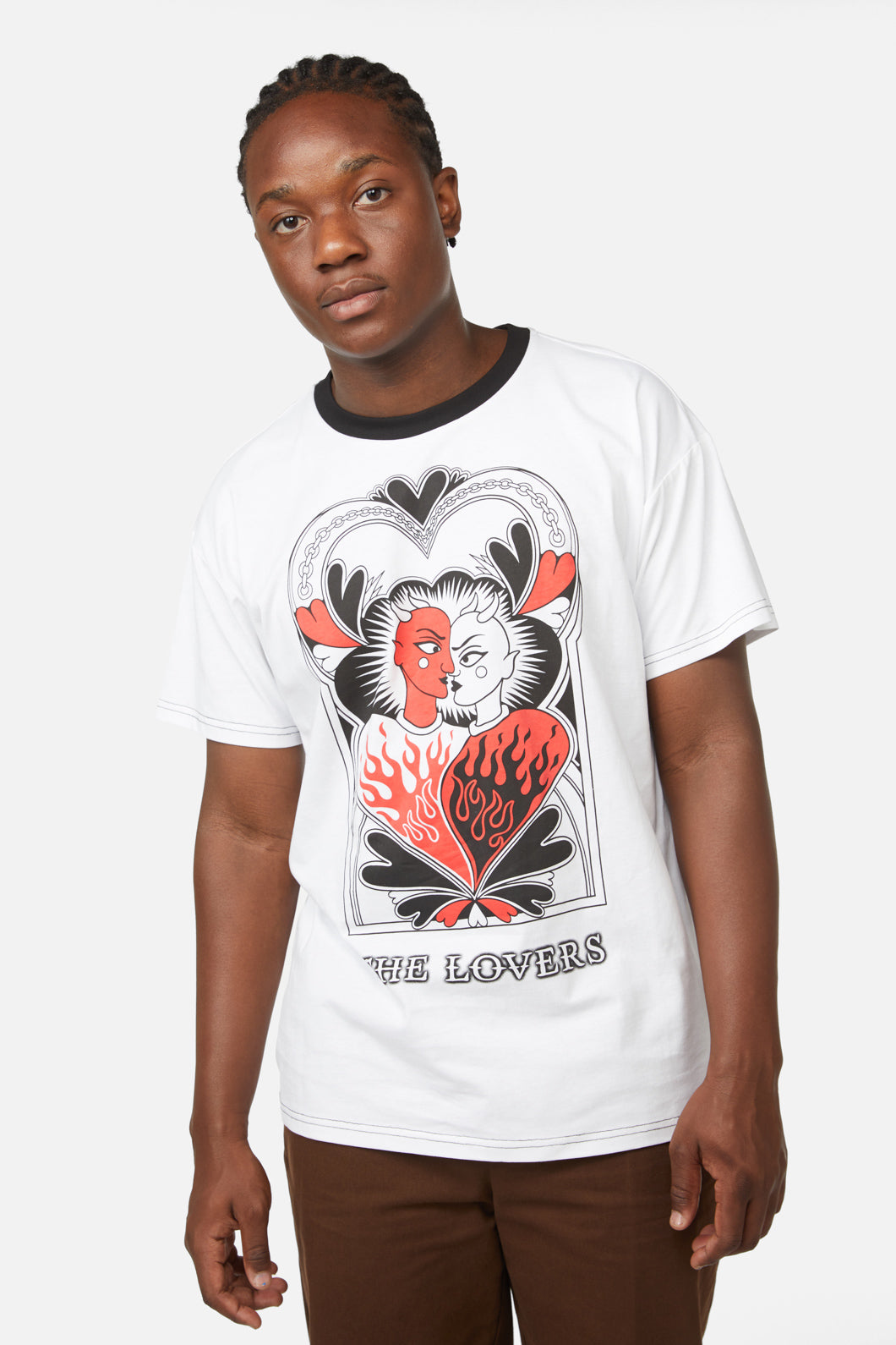 Dangerfield - The Lovers Print Tee - white