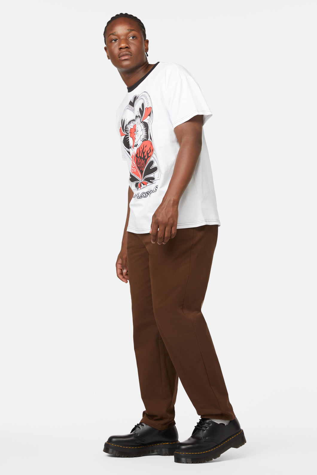 Dangerfield - The Lovers Print Tee - white
