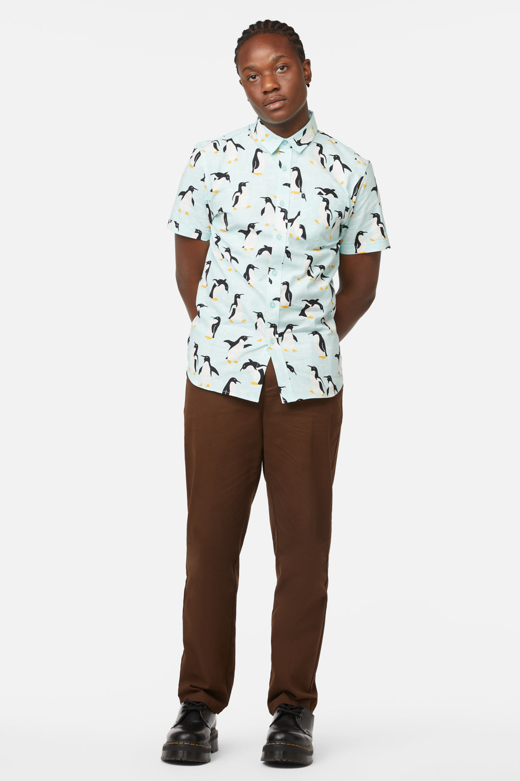Dangerfield - Penguin SS Shirt - blue