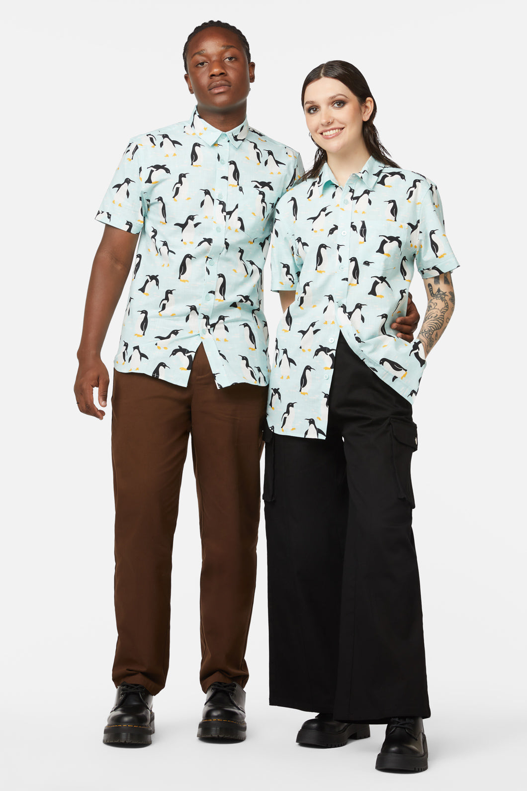 Dangerfield - Penguin SS Shirt - blue