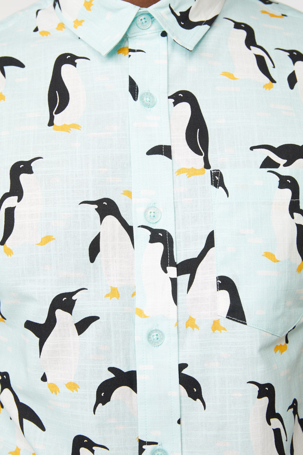 Dangerfield - Penguin SS Shirt - blue