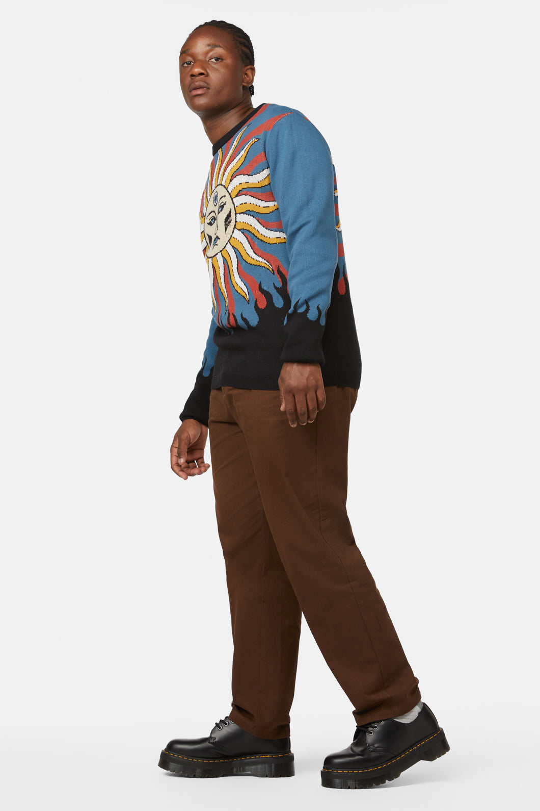 Dangerfield - Traditional Tarot Knit Jumper - blue