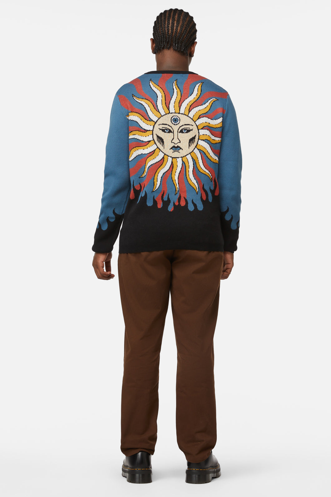 Dangerfield - Traditional Tarot Knit Jumper - blue