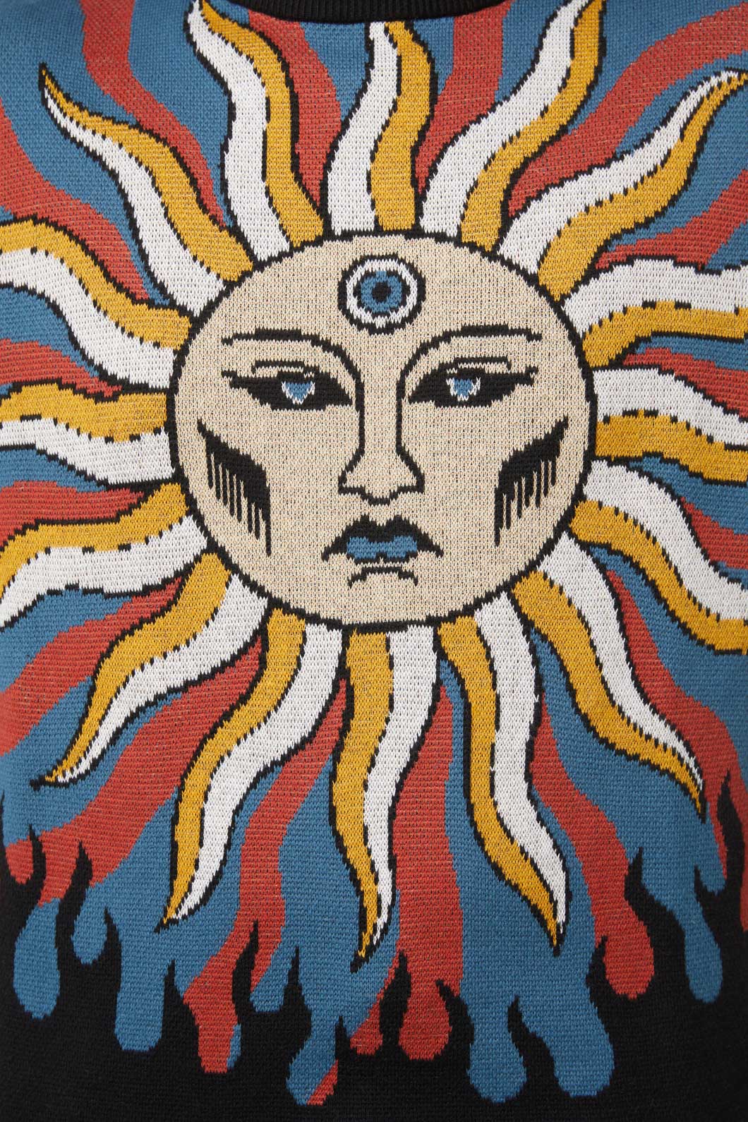 Dangerfield - Traditional Tarot Knit Jumper - blue