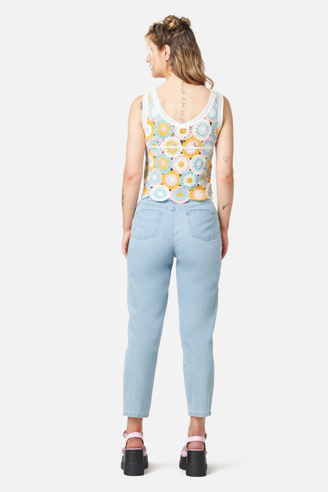 Dangerfield - Crafty Crochet Top - multi