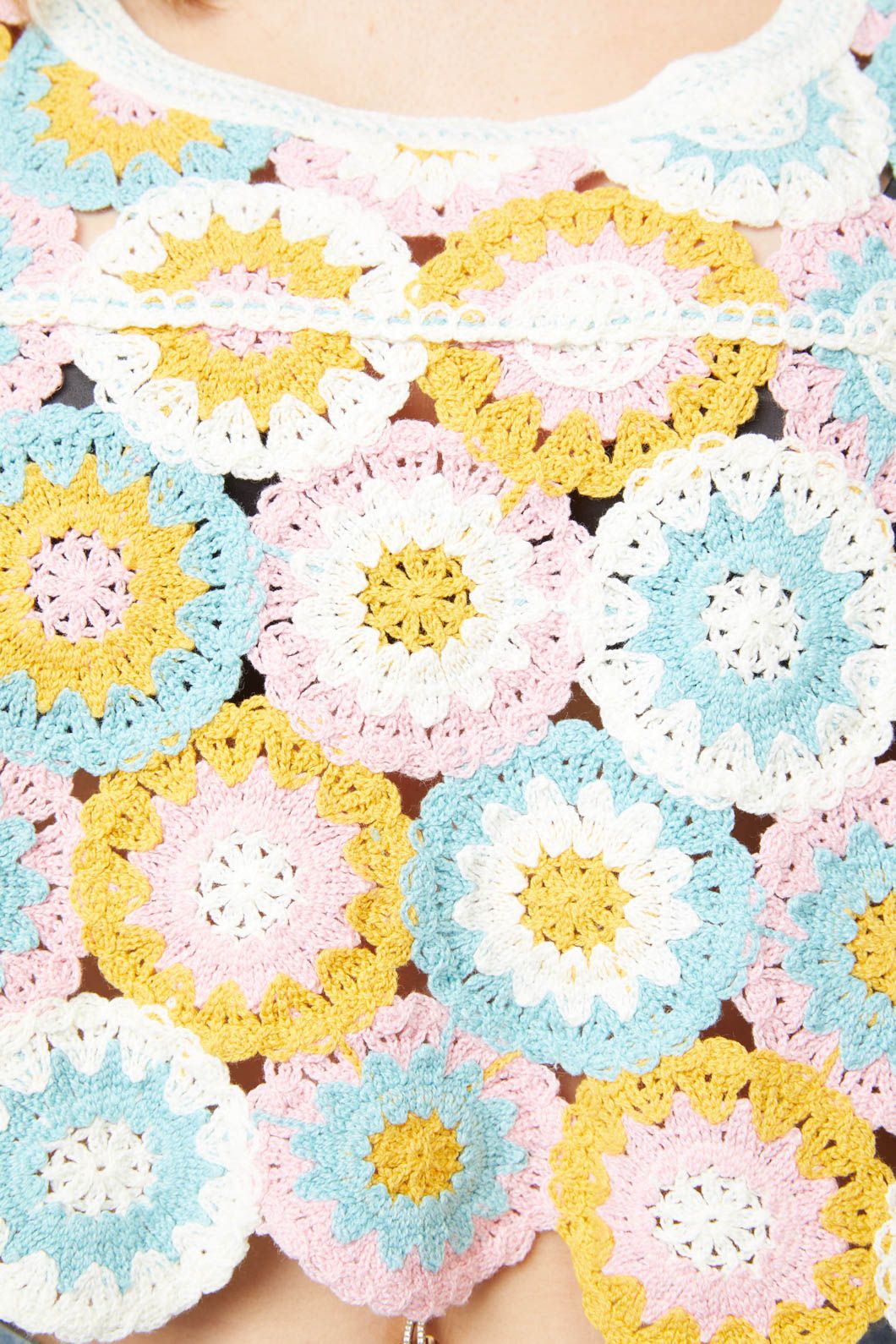 Dangerfield - Crafty Crochet Top - multi