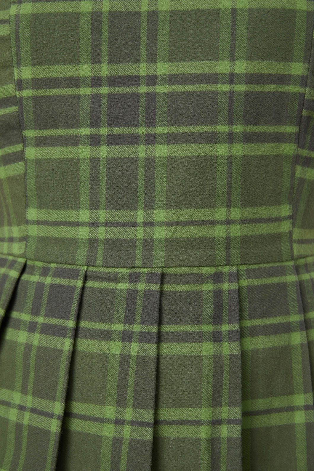 Dangerfield - Meadow Tartan Dress - olive