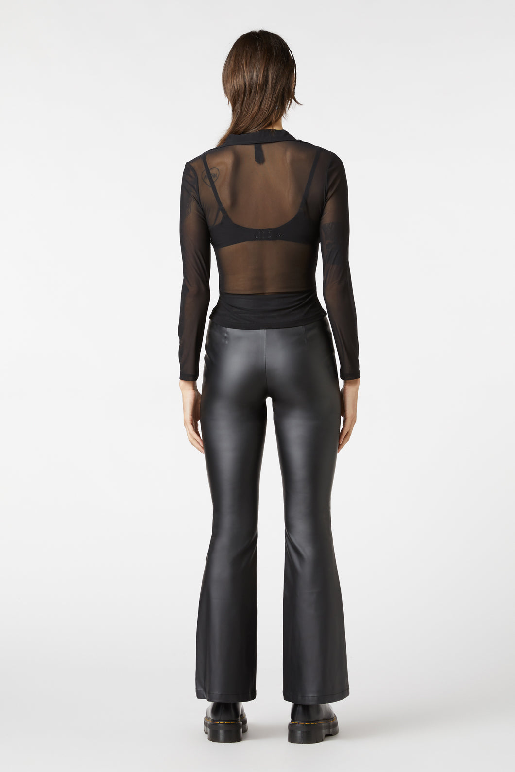 Dangerfield - Radioactive Raver Mesh Top - black