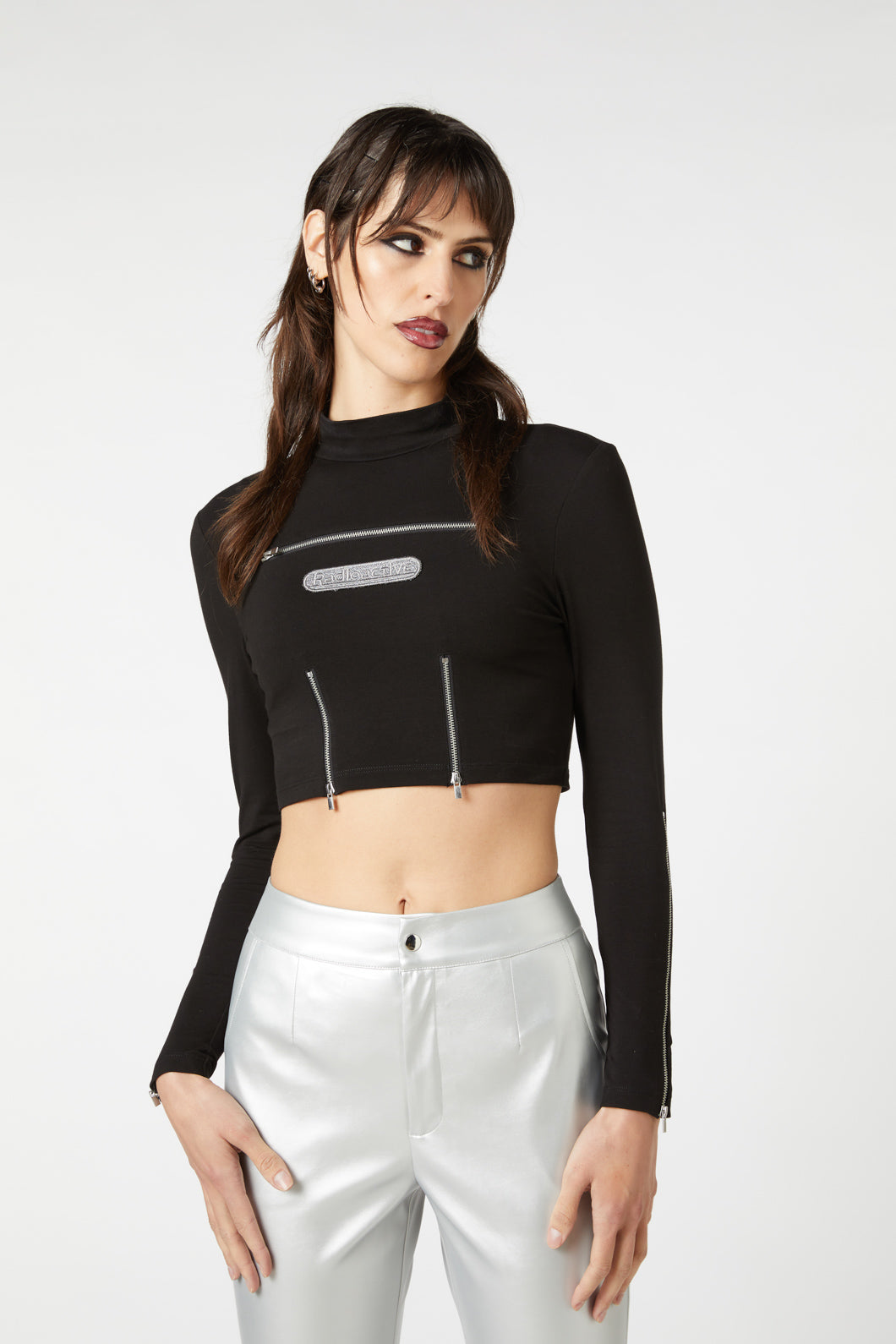 Dangerfield - Radioactive Raver Zip Top - black