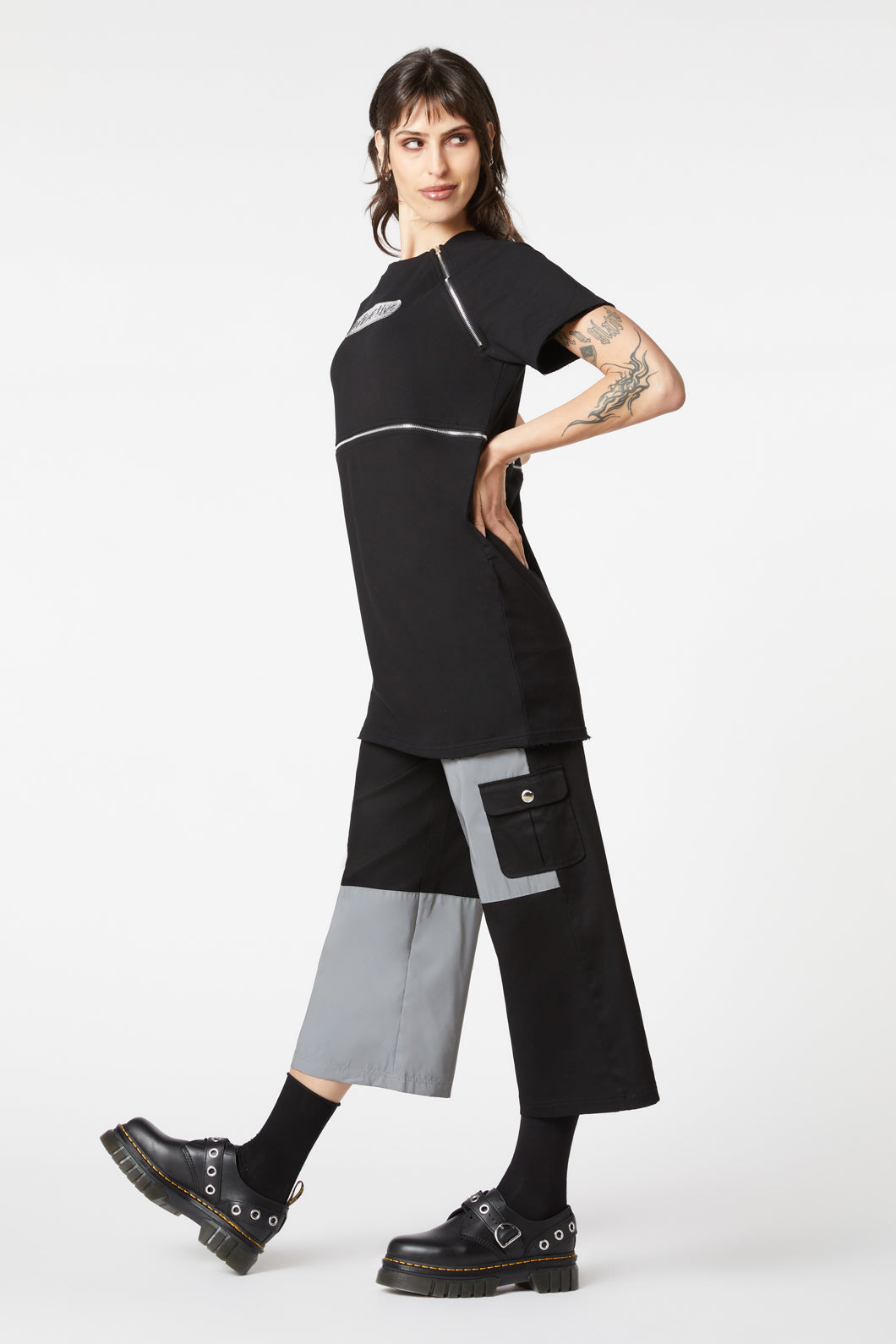Dangerfield - Radioactive Raver Tee Dress - black