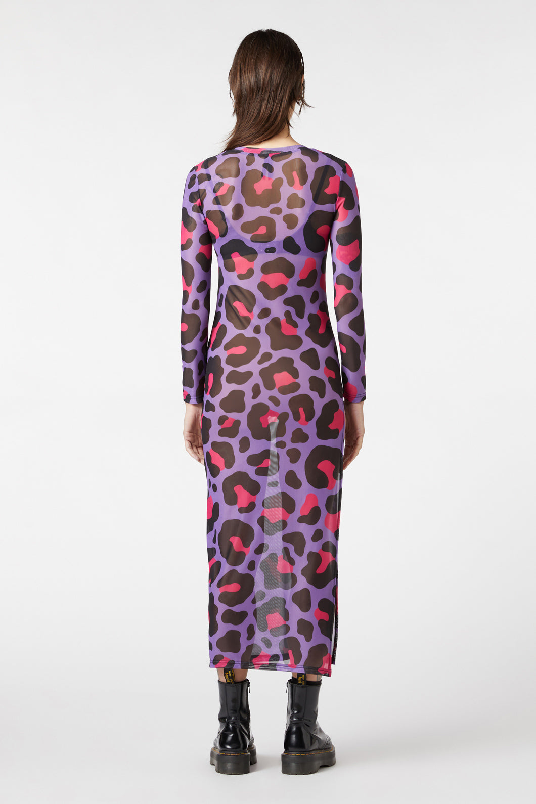 Dangerfield - Major Meow Mesh Dress - multi