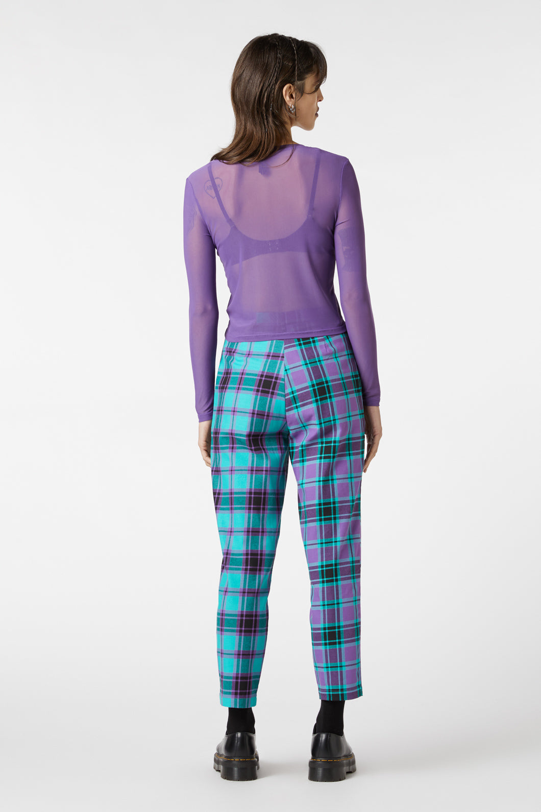 Dangerfield - Classic Plain Mesh Top - purple