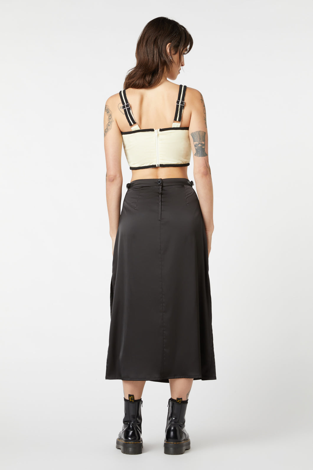 Dangerfield - Birth Chart Midi Slit Skirt - black