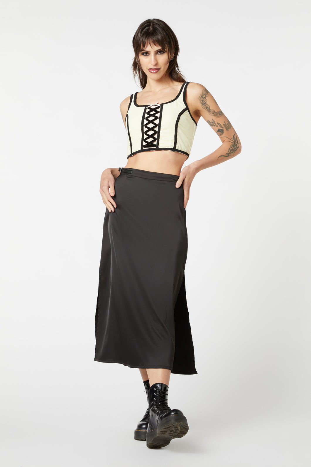 Dangerfield - 10th House Velvet Corset - champagne