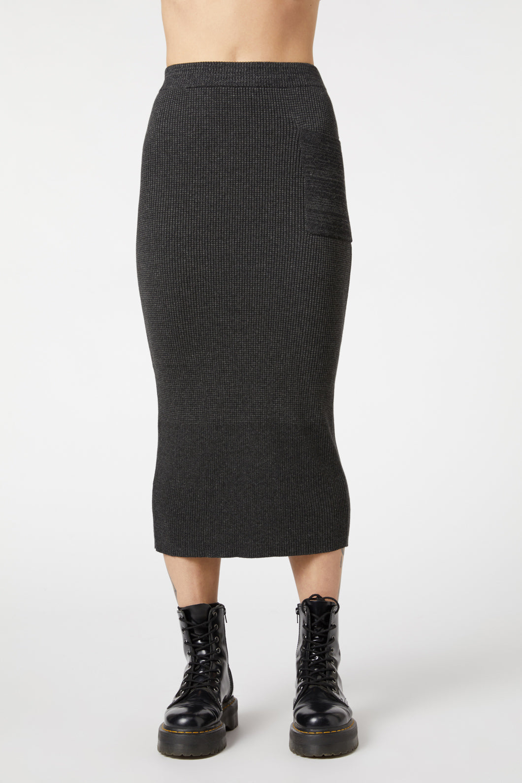 Dangerfield - Moon Sign Knit Skirt - charcoal