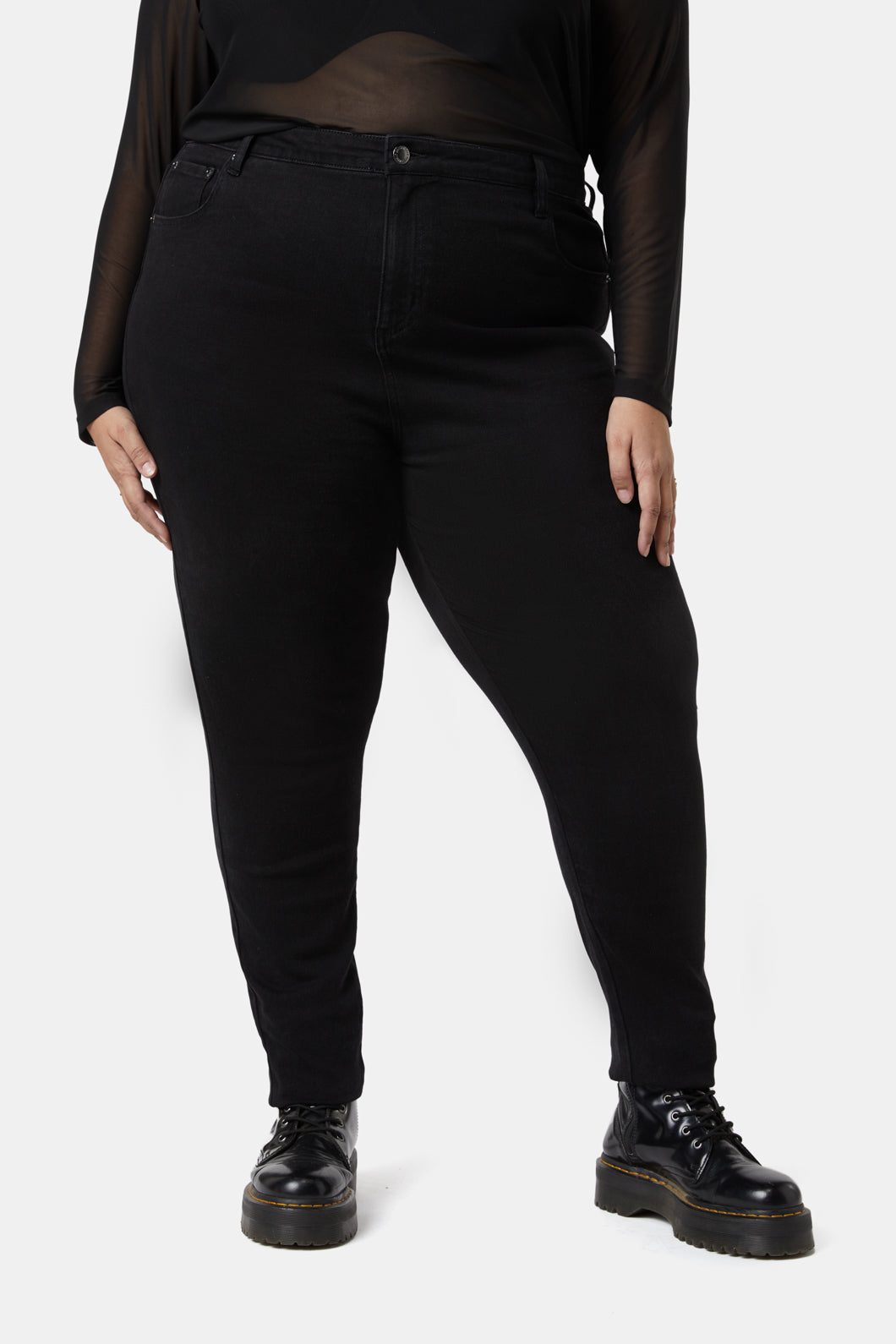 Dangerfield - Eve Curve Skinny Jeans - black