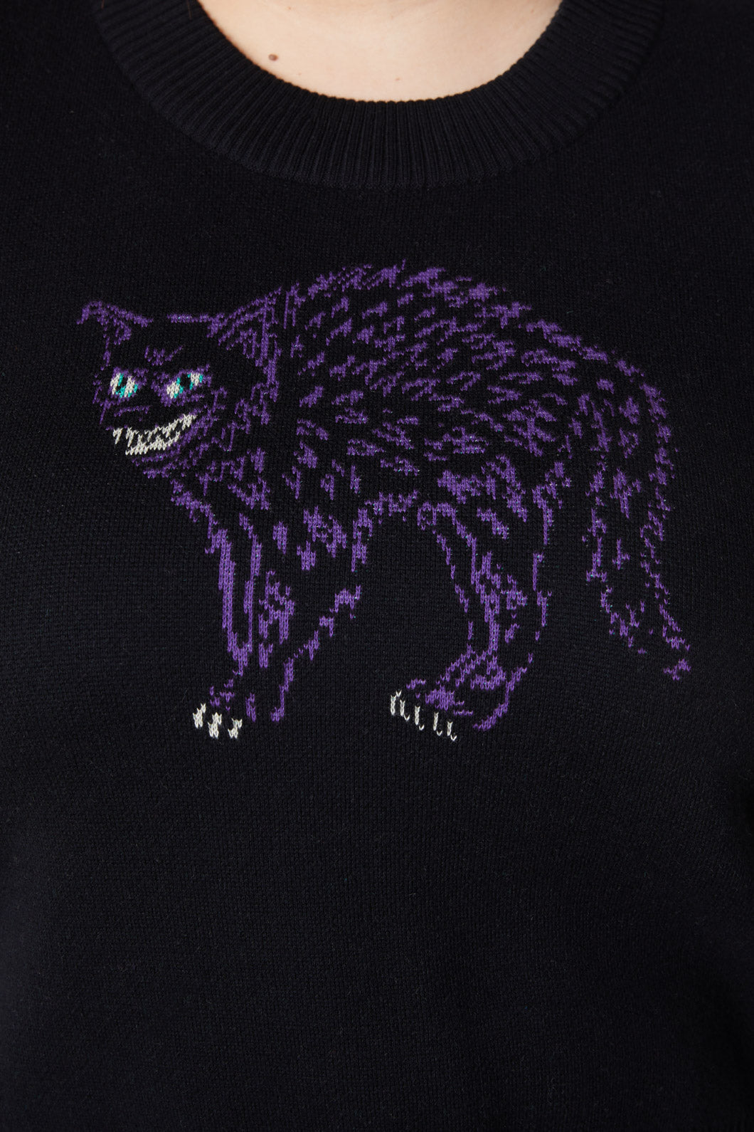 Dangerfield - Curve Grinning Cat Placement Vest - black