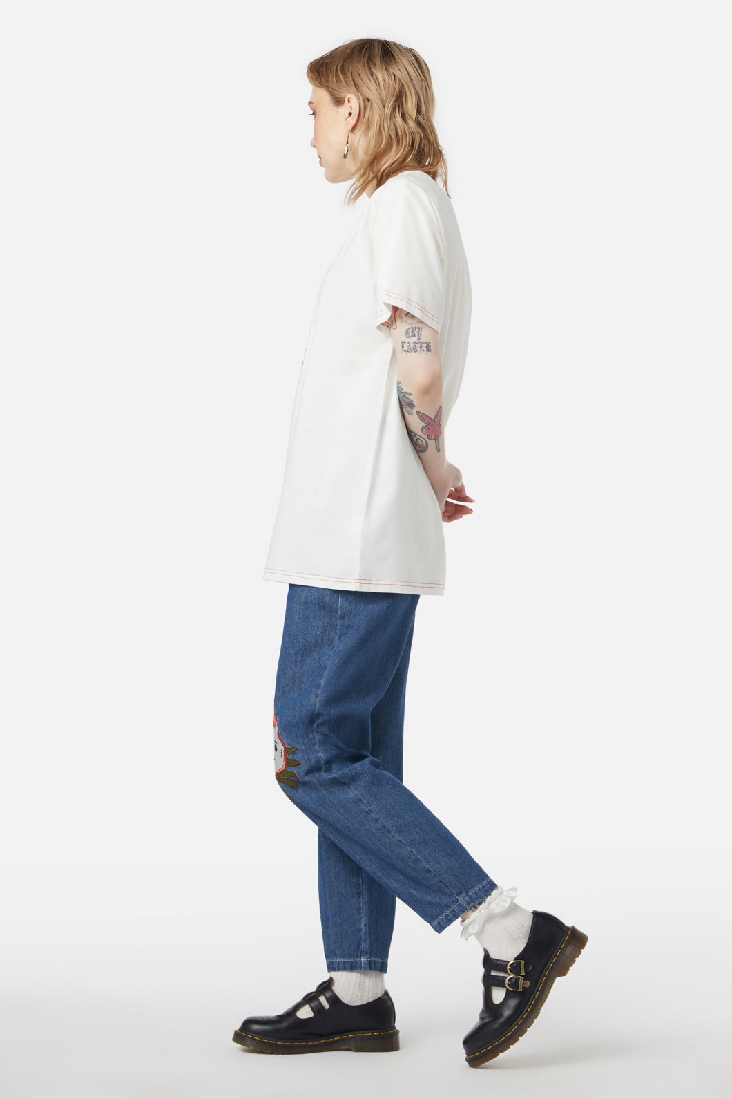 Dangerfield - Strawberry Surprise Tee - cream