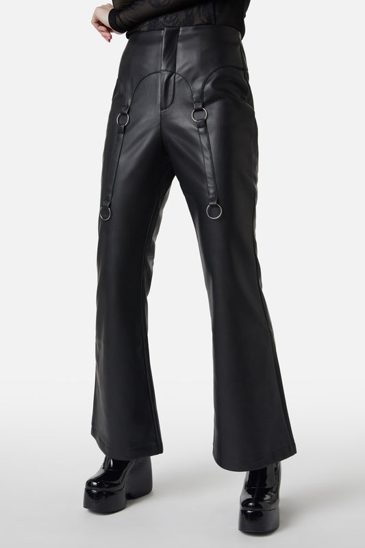 Dangerfield - Guarded Pu Pants - black