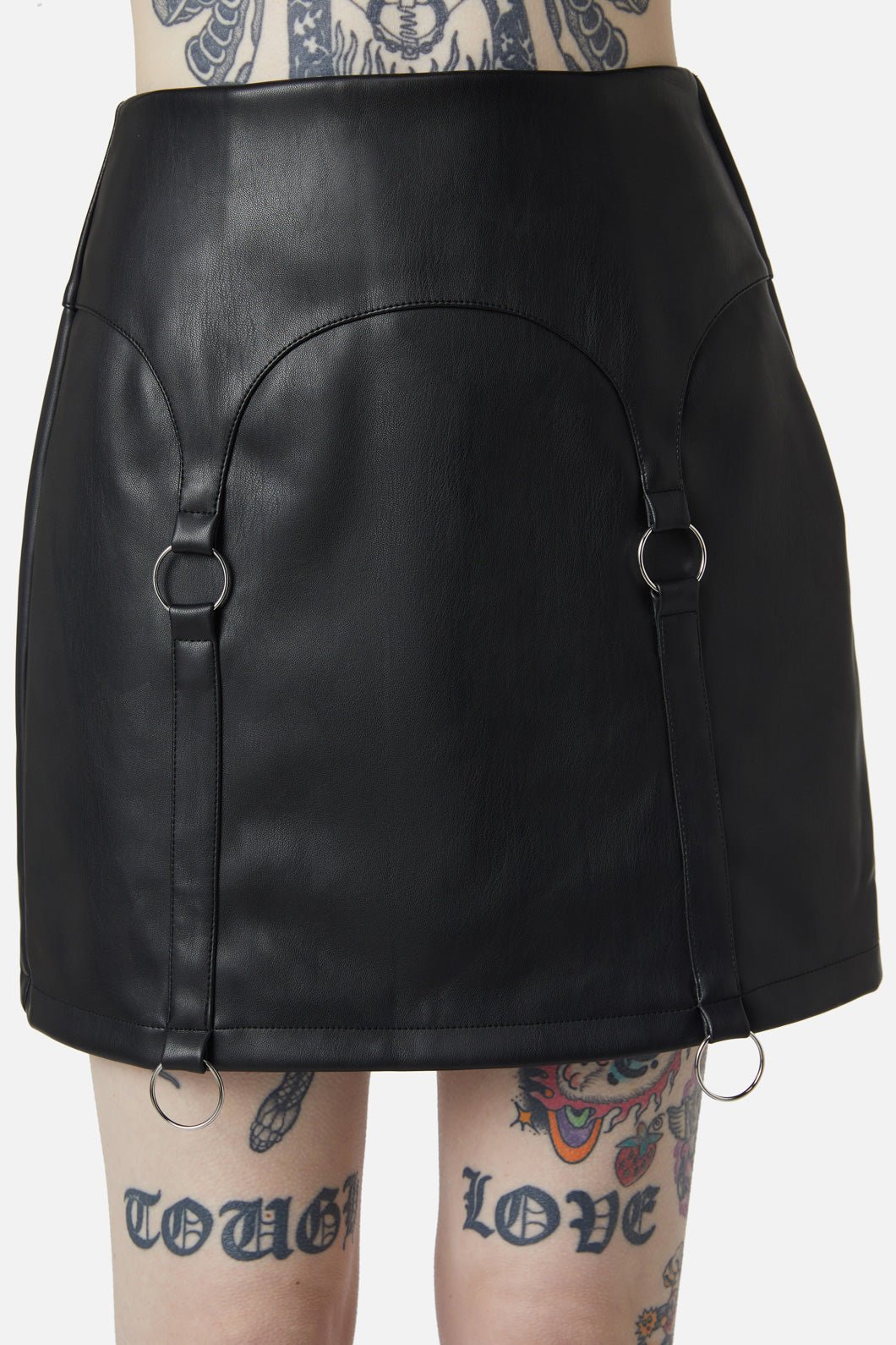 Dangerfield - Guarded Pu Skirt - black