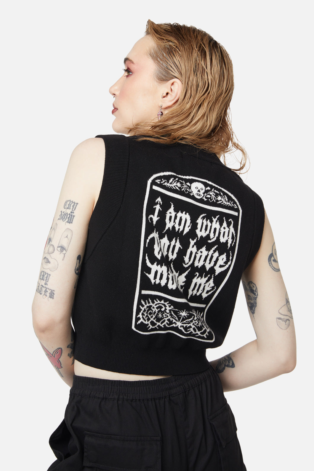 Dangerfield - Til Death Button Vest - black