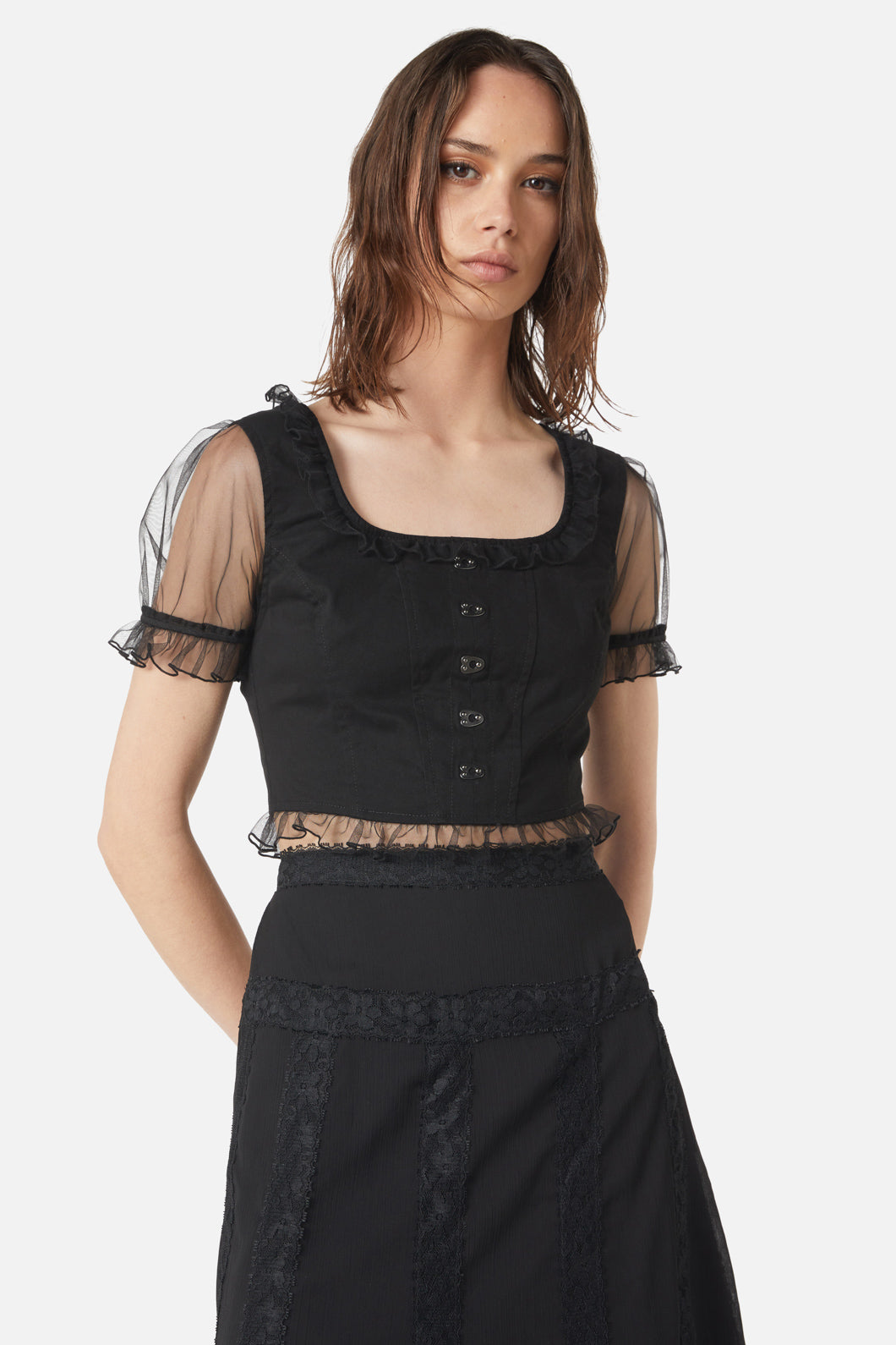 Dangerfield - Wild Dive Corset Top - black