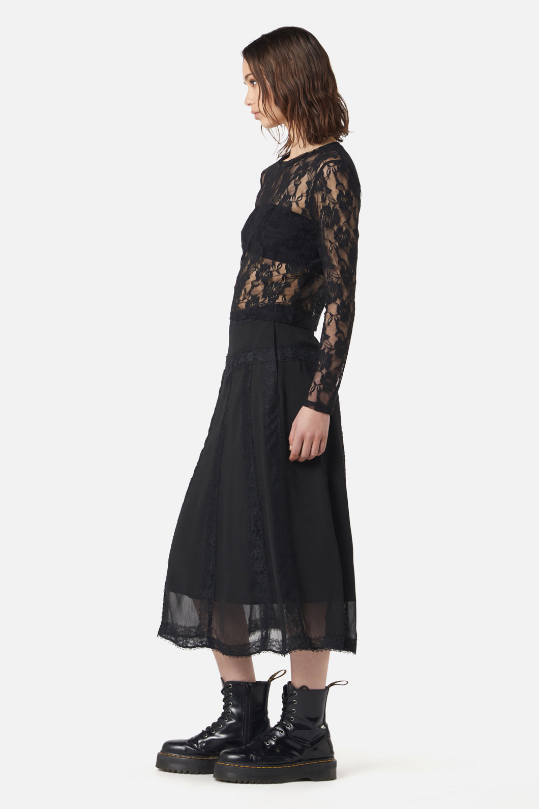 Dangerfield - The Manor Lace Top - black
