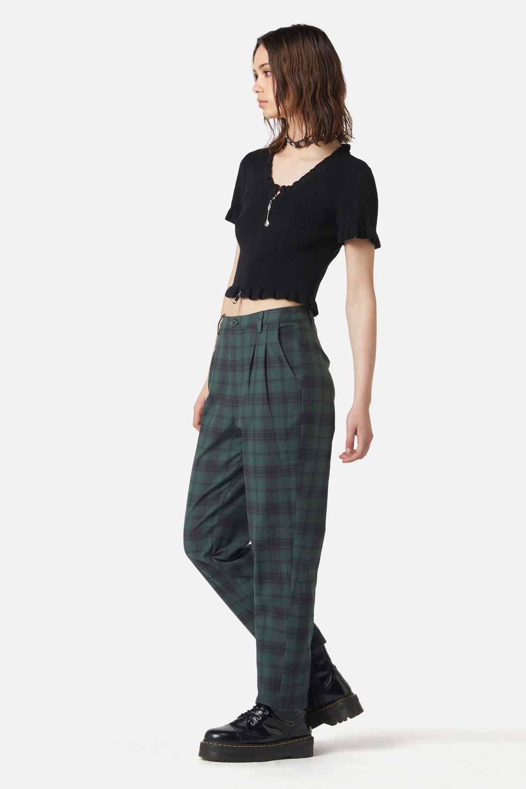 Dangerfield - Spoon Charm Frill Knit - black