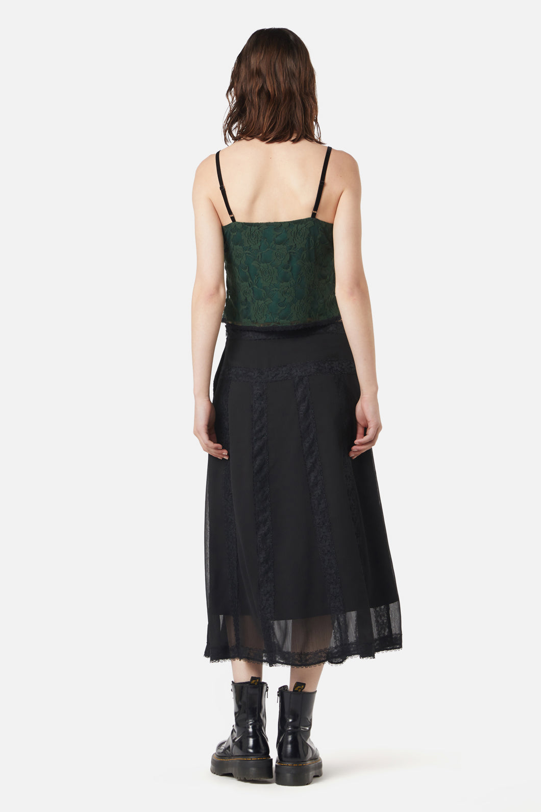 Dangerfield - The Manor Lace Tank - green