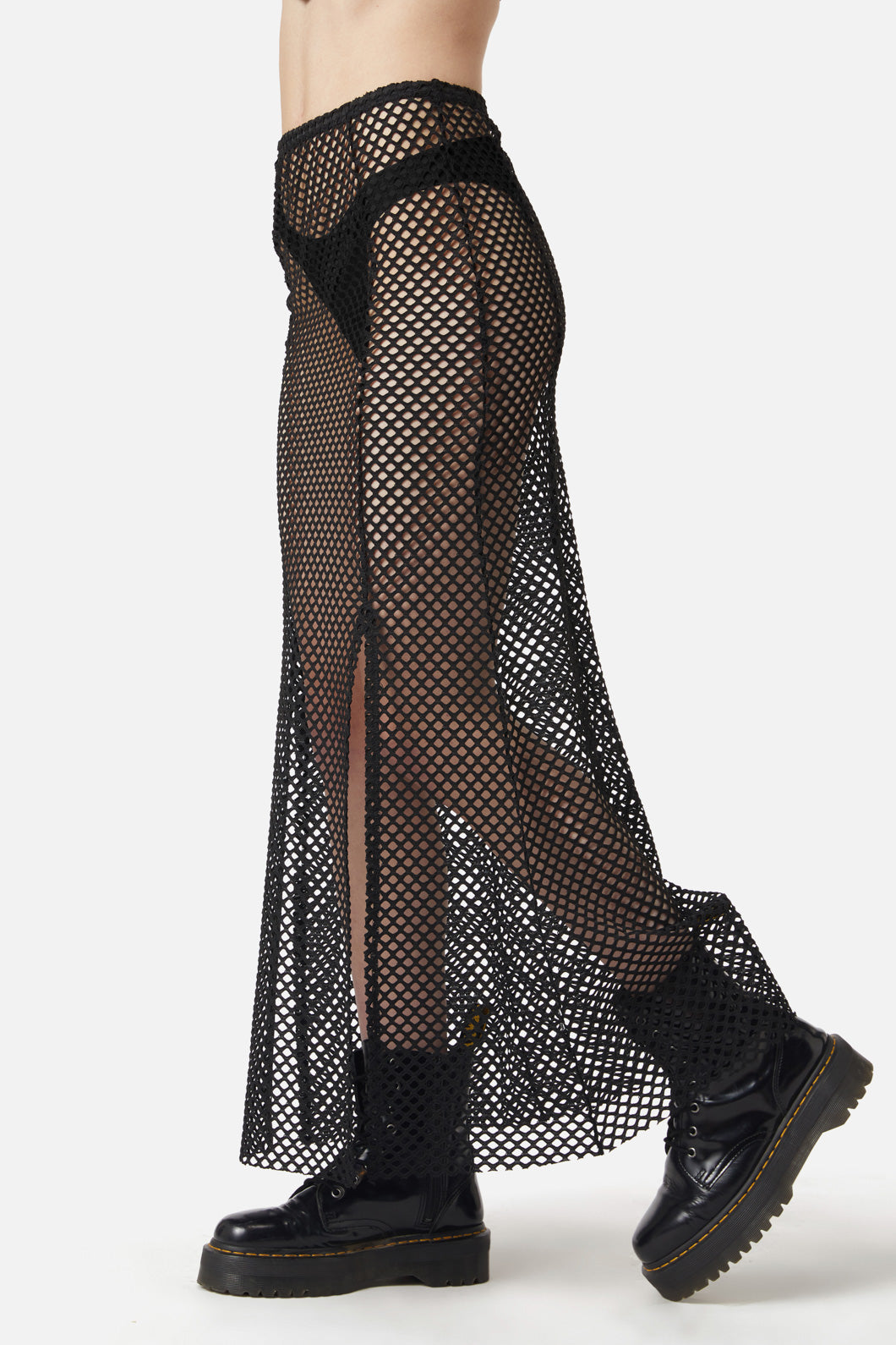 Dangerfield - Industrial Hybrid Mesh Skirt - black