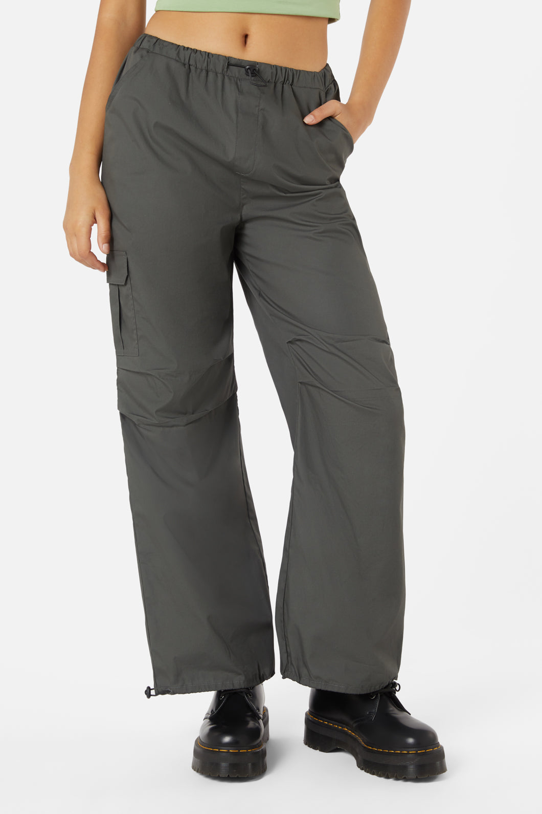 Dangerfield - Fern Cargo Pant - charcoal