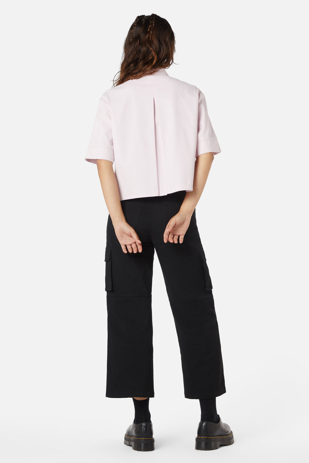 Dangerfield - Jagger O-Ring Crop Blouse - pink