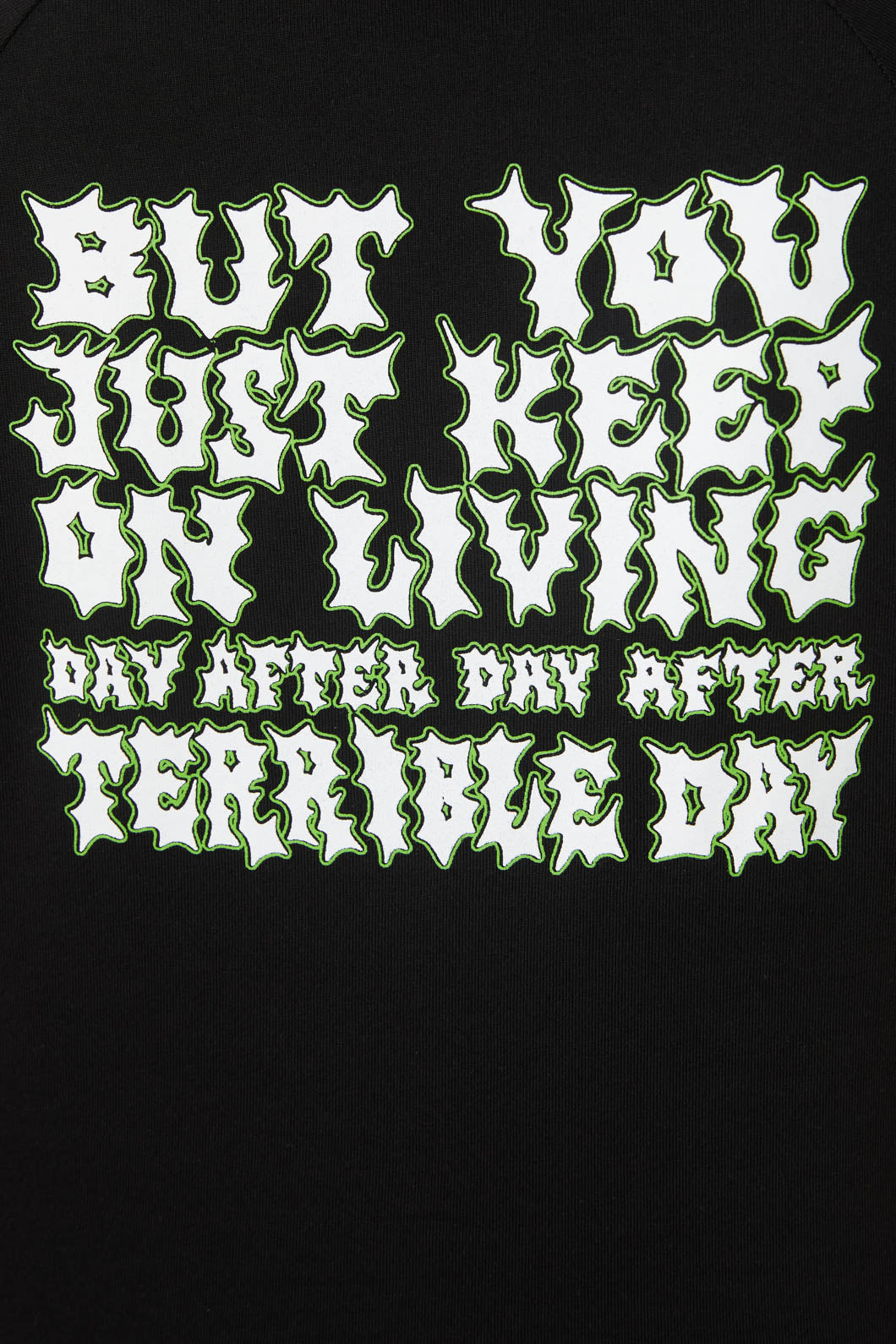 Dangerfield - You Think You Will Die Raglan Tee - black