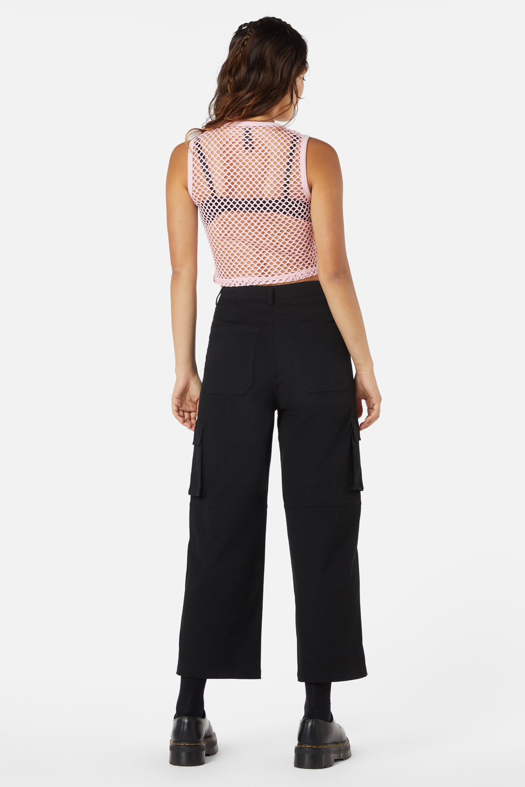 Dangerfield - Wounded Wide Mesh Tank - pink