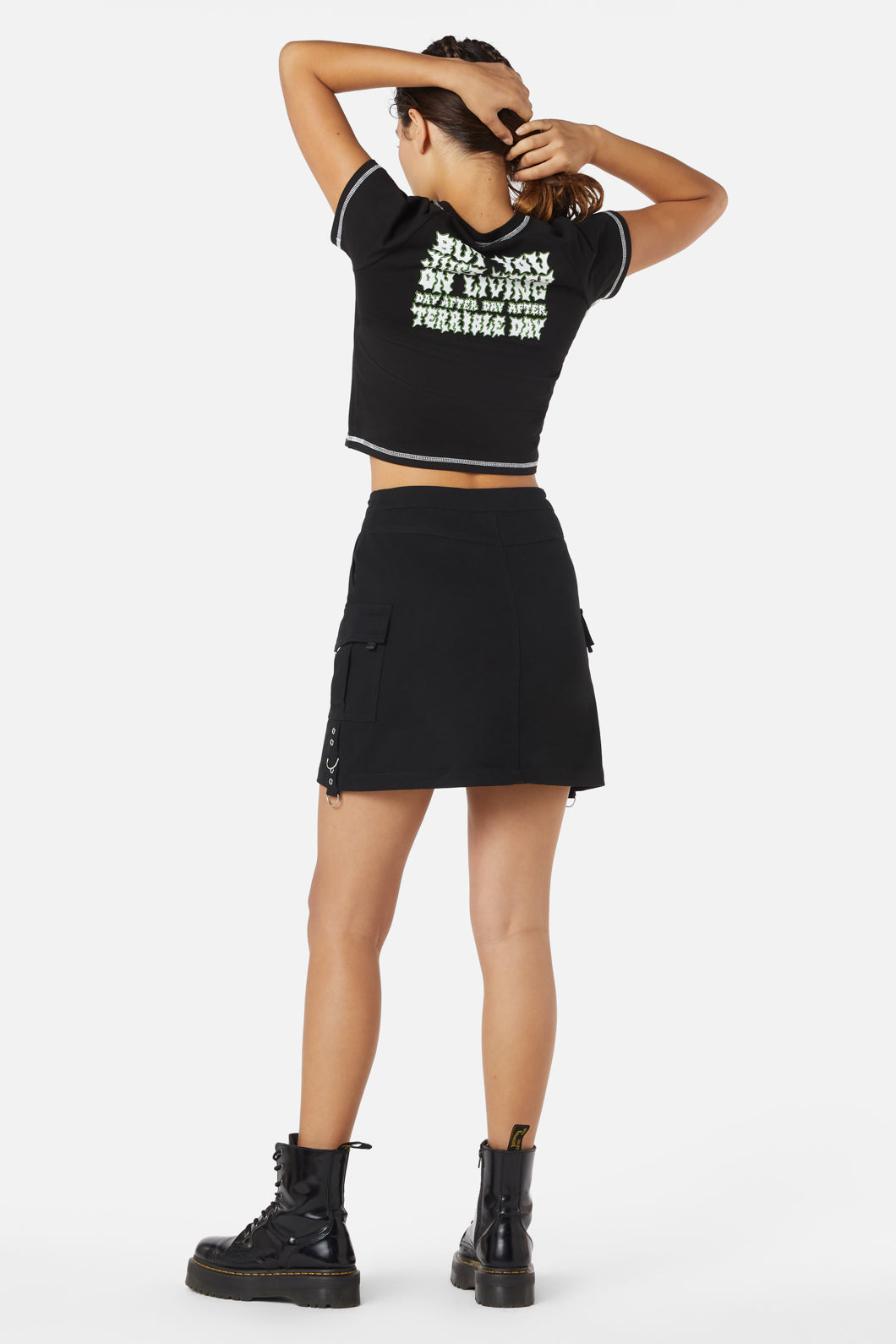 Dangerfield - Jagger Cargo O-Ring Skirt - black