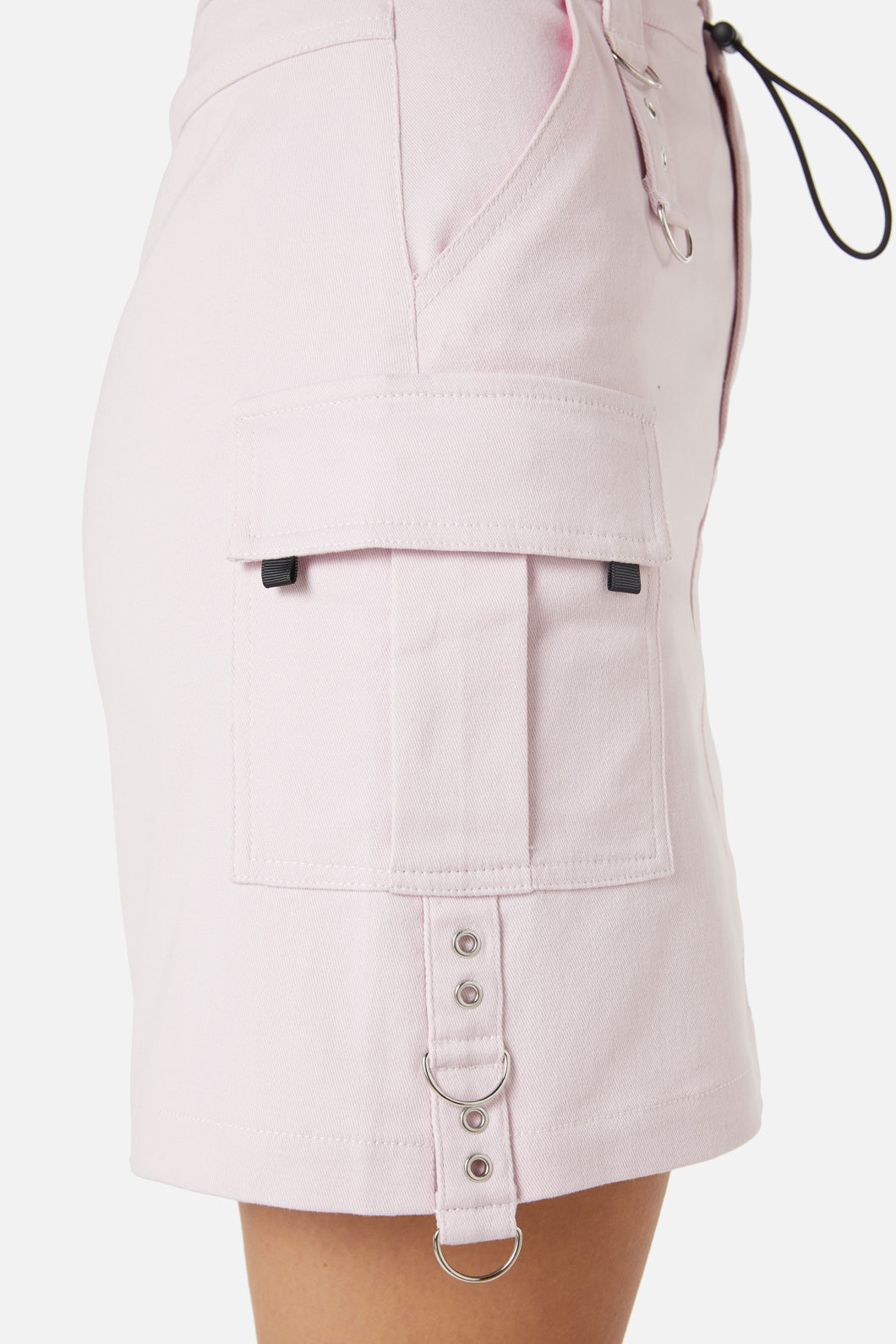 Dangerfield - Jagger Cargo O-Ring Skirt - pink