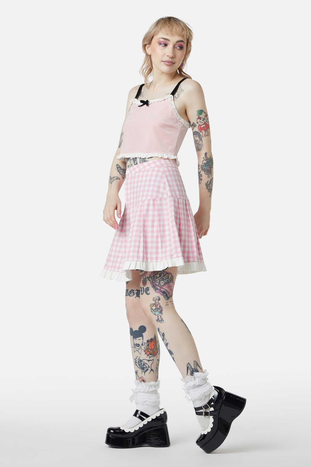 Dangerfield - Ammabelle Velvet Tank - pink