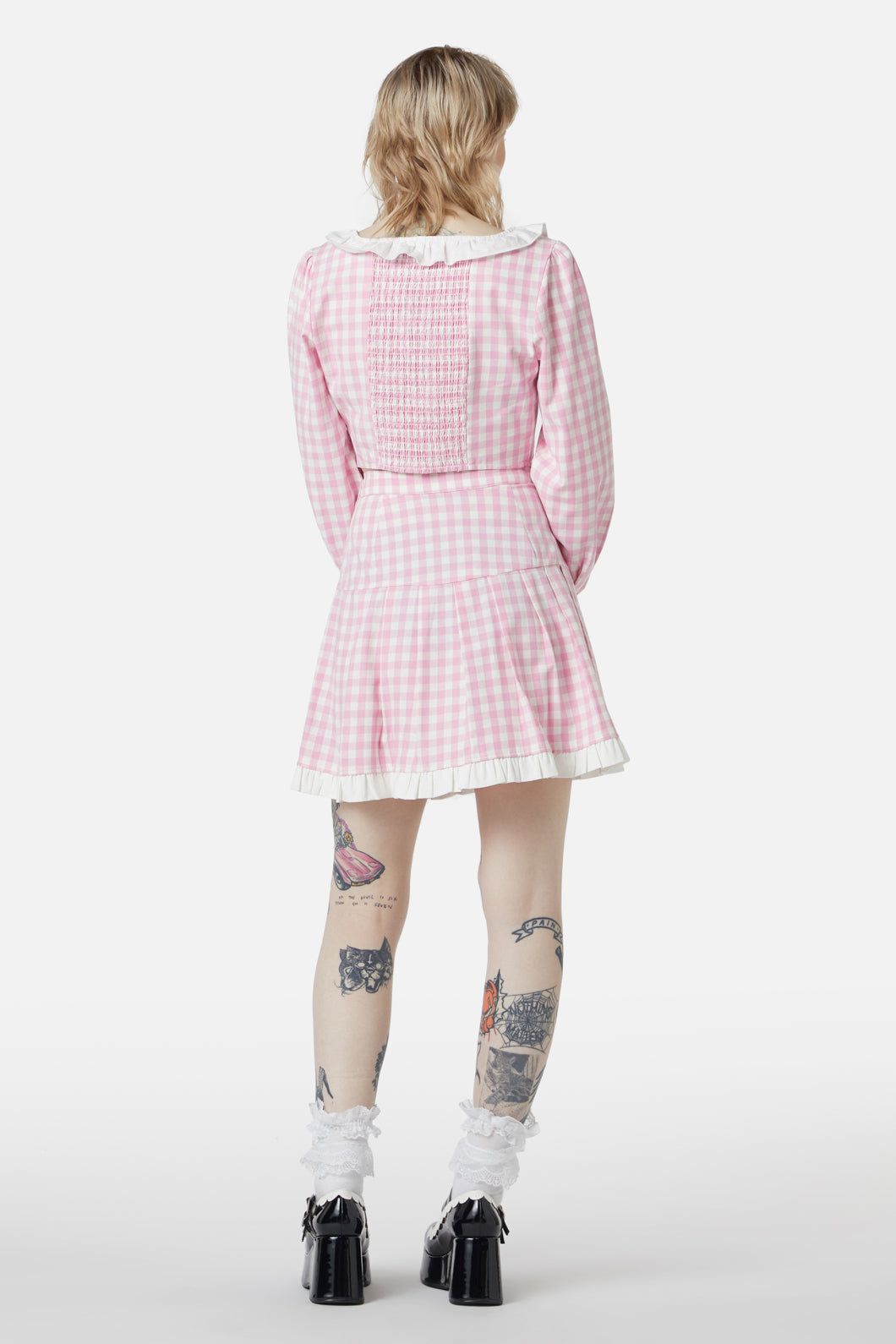 Dangerfield - Picnic Party Corset Blouse - pink