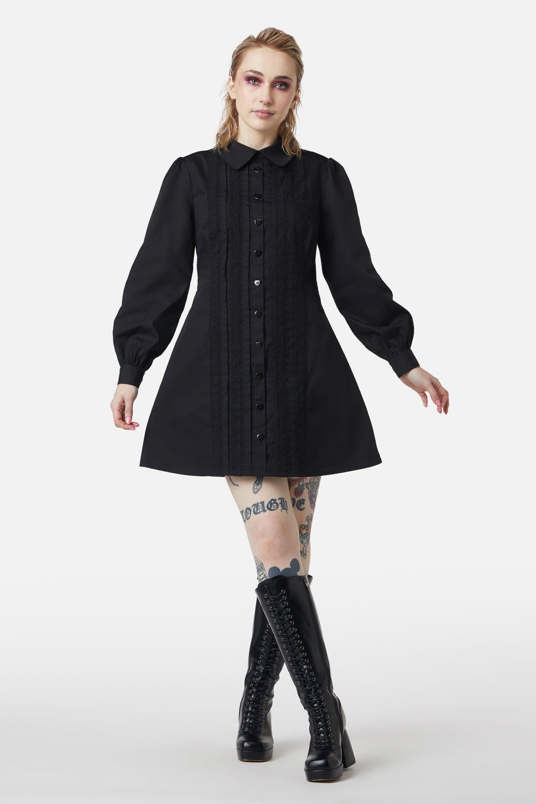 Dangerfield - Ammabelles Collar Dress - black