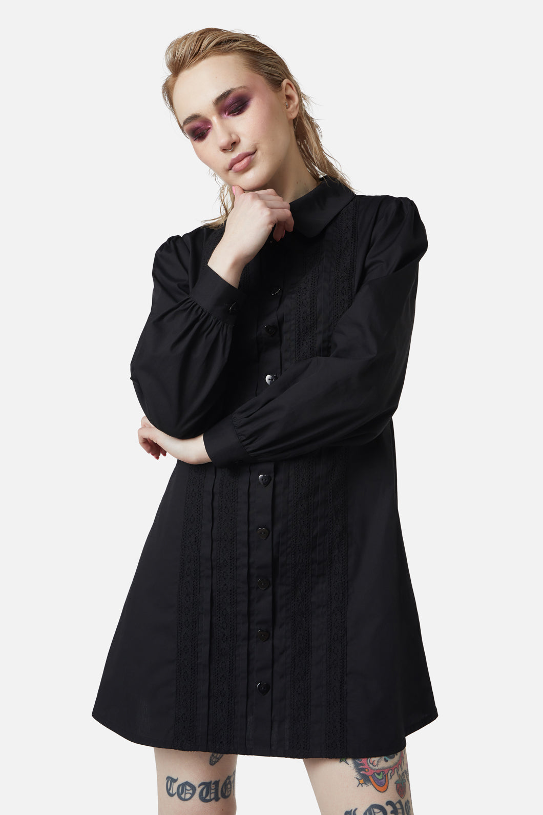 Dangerfield - Ammabelles Collar Dress - black