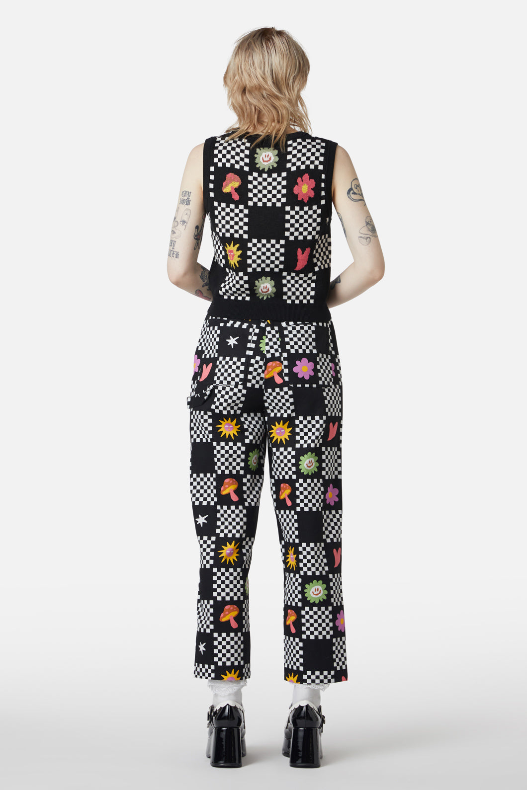 Dangerfield - Chess At Picnic Vest - black