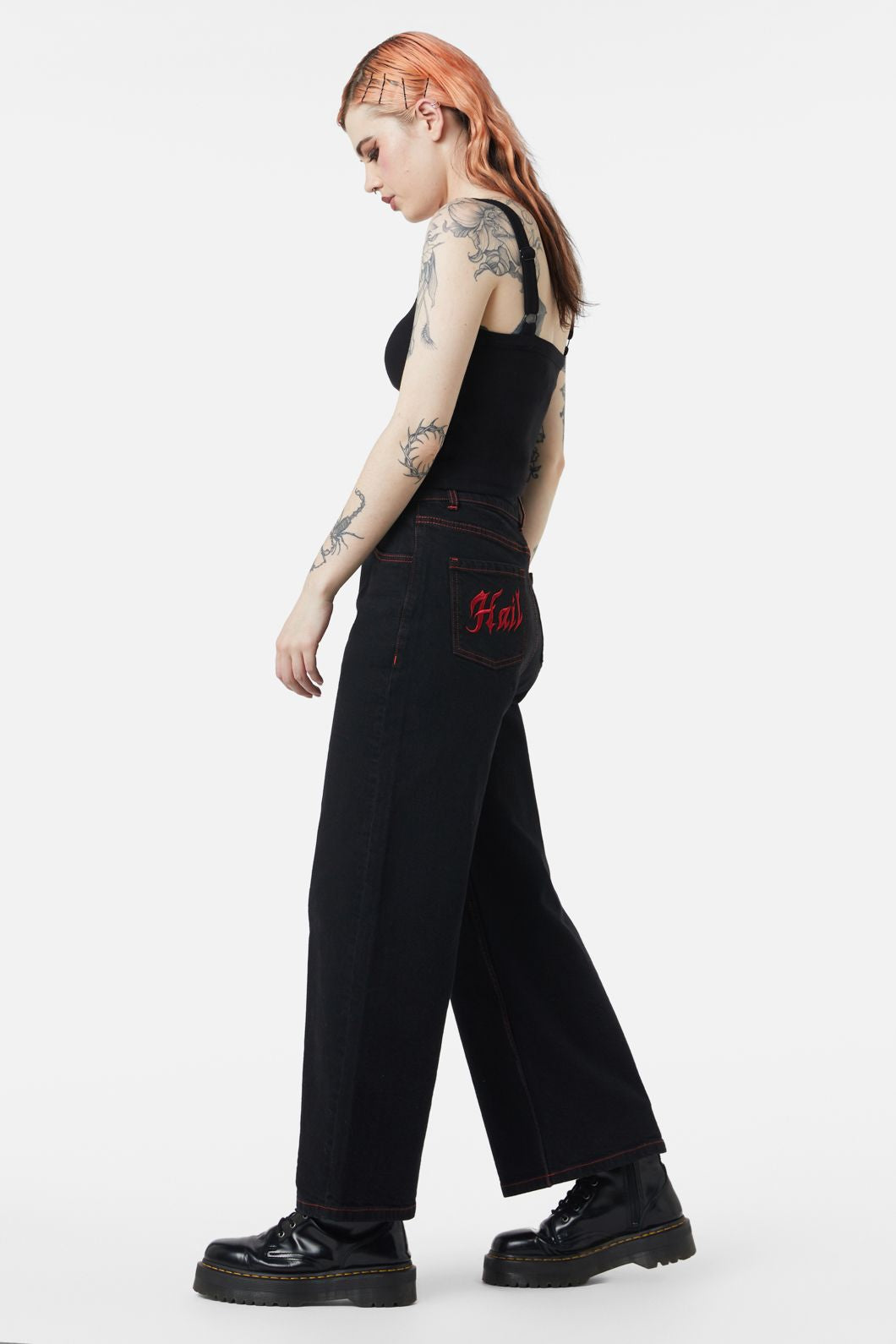 Dangerfield - Hail Lilith Wide Leg Jeans - black