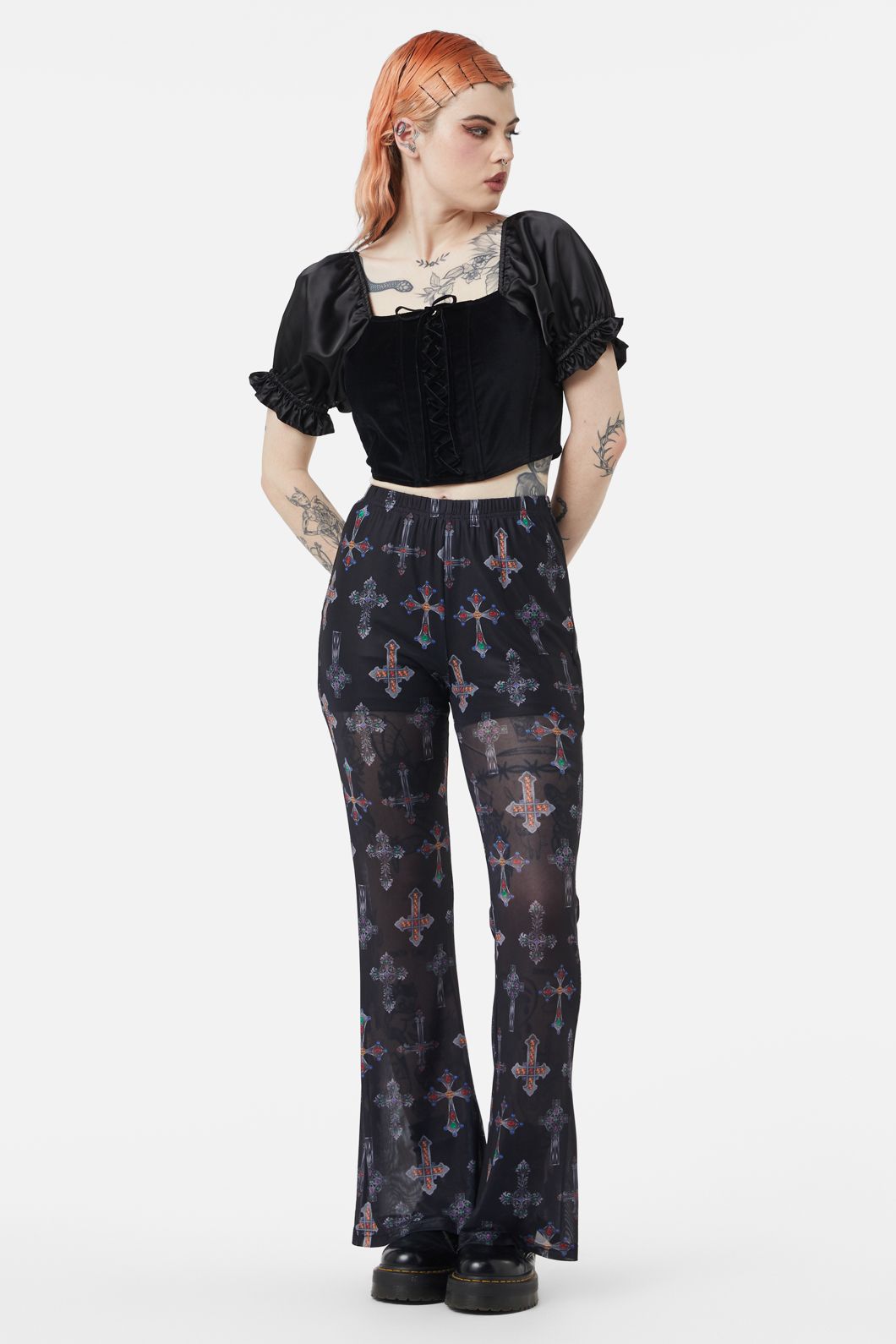 Dangerfield - Hope Had Died Mesh Pants - black