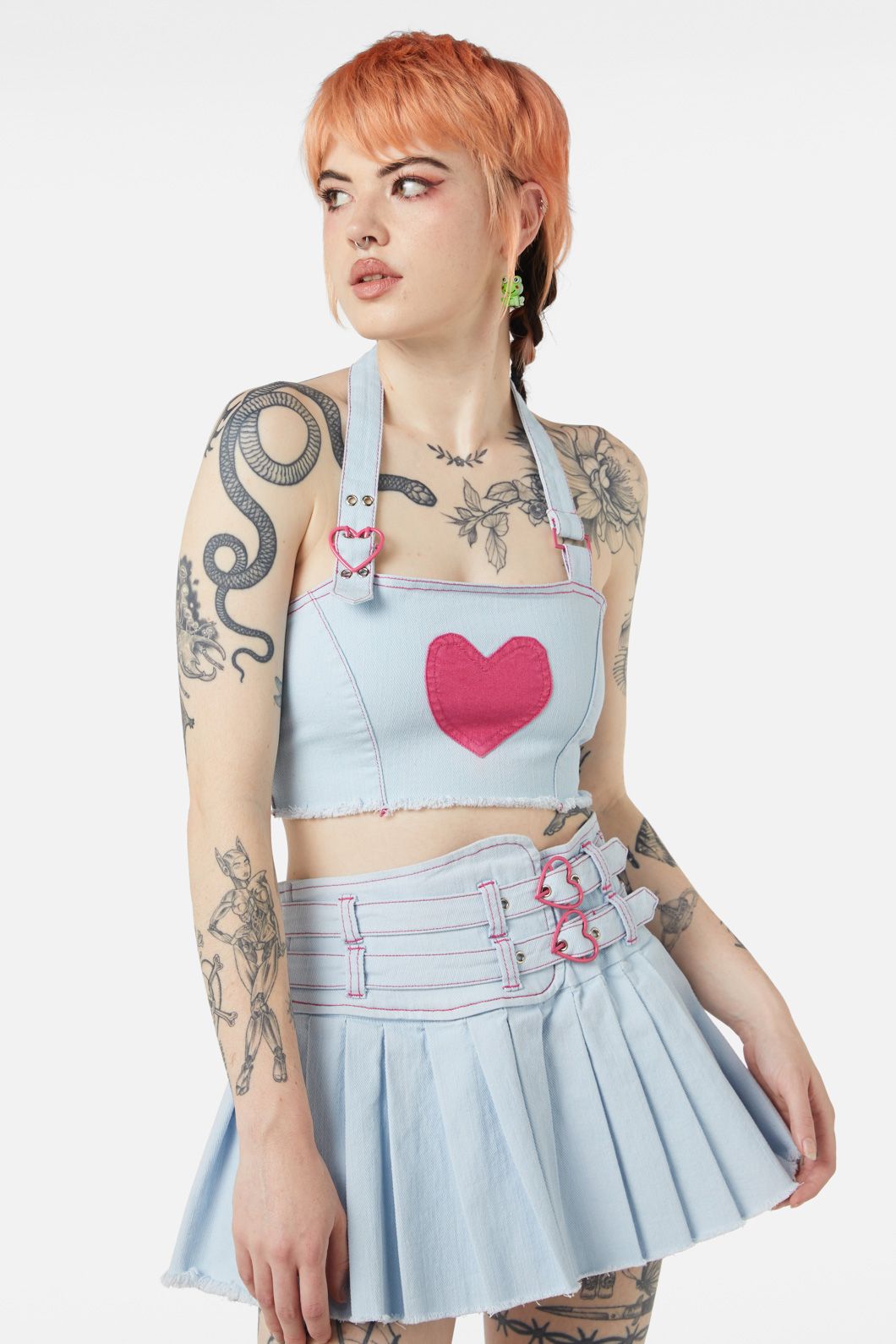 Dangerfield - Kewties Heart Corset - blue