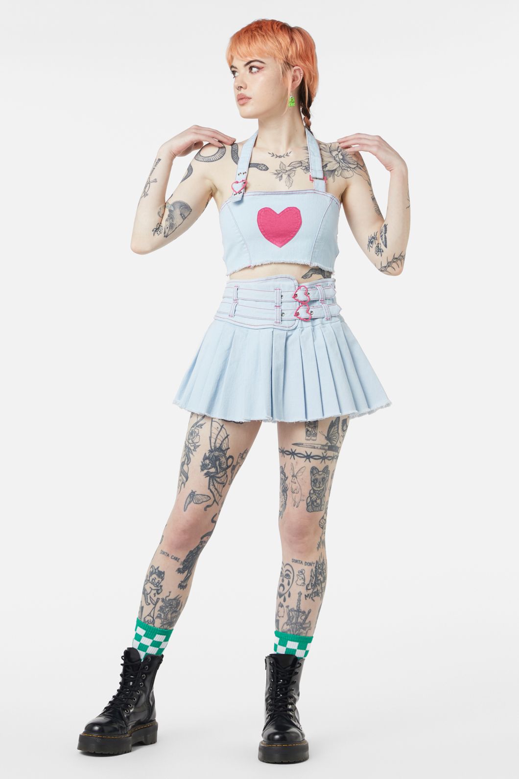 Dangerfield - Kewties Heart Corset - blue
