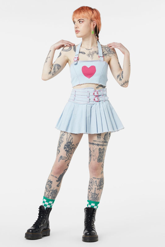 Dangerfield - Kewties Heart Corset - blue