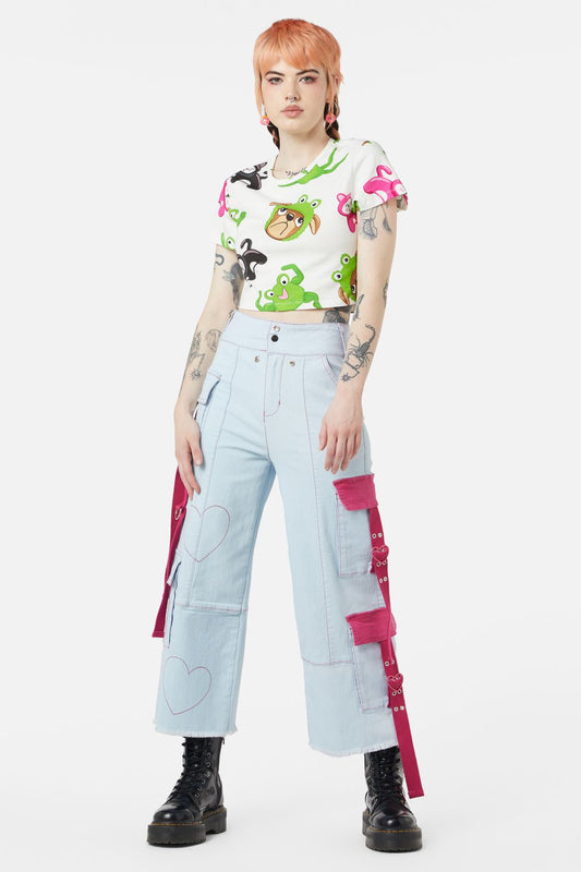 Dangerfield - Kewties Multi Crop Top - multi